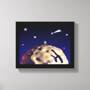 DER KLEINE DRUCK nach "Le Petit Prince - Leinwand