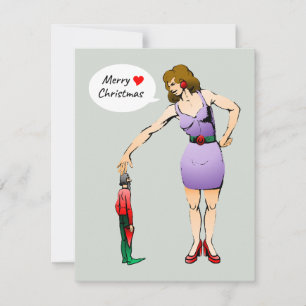 Der kleine Elf Weihnachtskarte Feiertagskarte