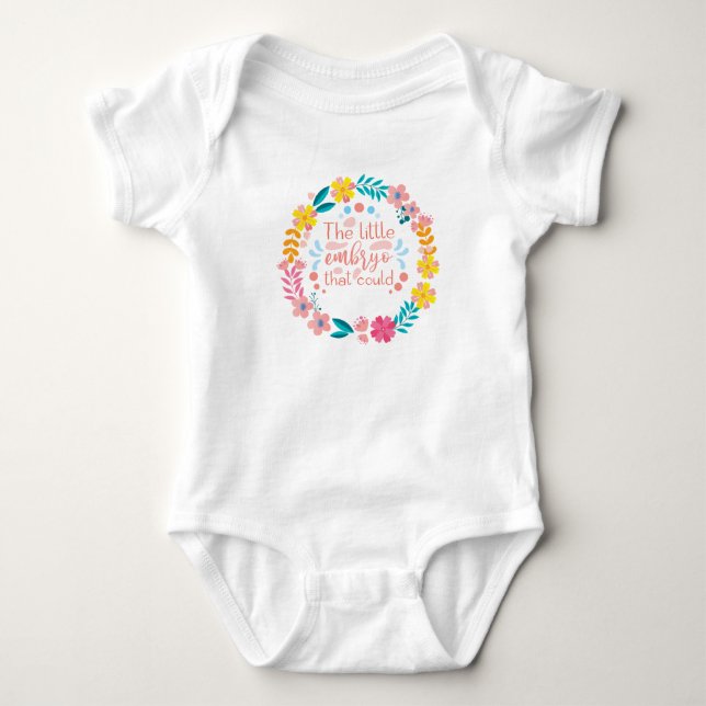Der kleine Embryo, der das Baby bekommen könnte Baby Strampler (Vorderseite)