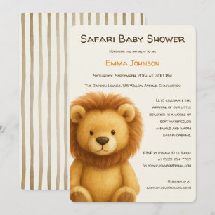 Der kleine Entdecker Safari-Freunde Baby-Party Einladung