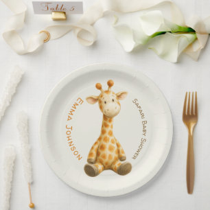 Der kleine Entdecker Safari-Freunde-Baby-Party Pappteller