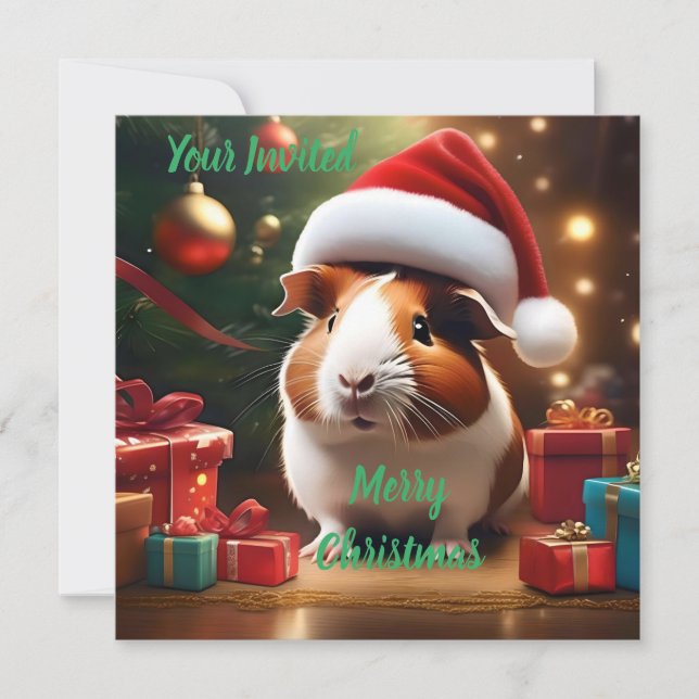 "Der kleine Helfer des Weihnachtsmanns: Das Weihna Einladung (Vorderseite)