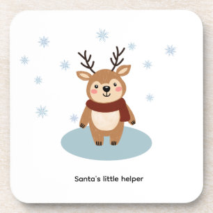 Der kleine Helfer des Weihnachtsmanns Getränkeuntersetzer