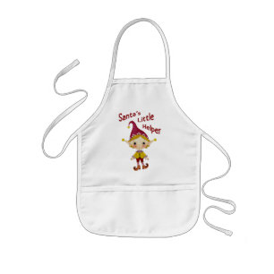 Der kleine Helfer des Weihnachtsmanns Kinderschürze