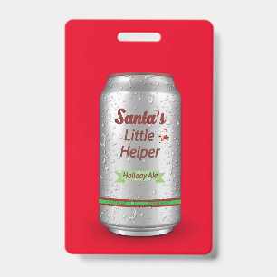 Der kleine Helferbier des Weihnachtsmanns kann sic Ausweis