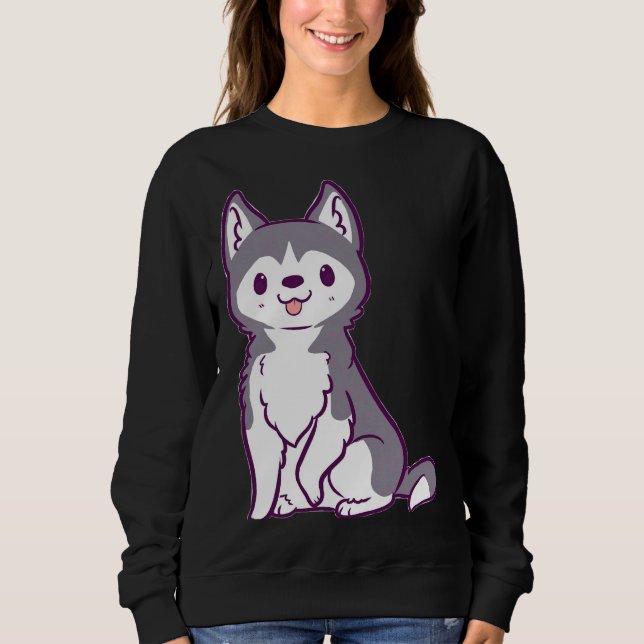Der kleine Husky Sweatshirt (Vorderseite)