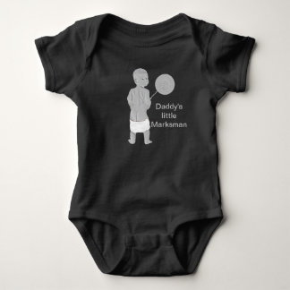 Der kleine Meisterschütze des Vatis Baby Strampler