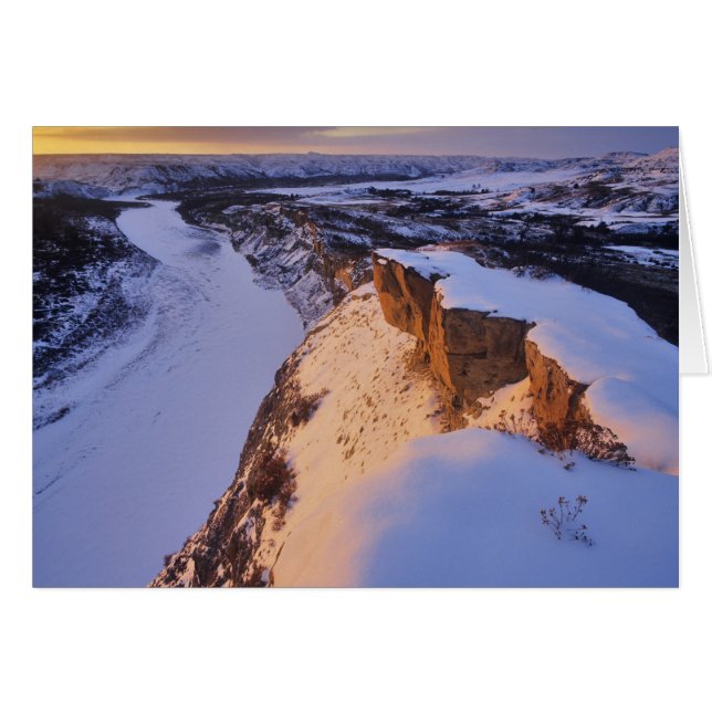 Der kleine Missouri im Winter (Vorderseite (Horizontal))