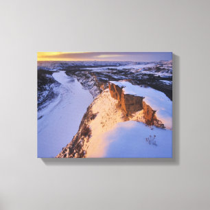 Der kleine Missouri im Winter Leinwanddruck