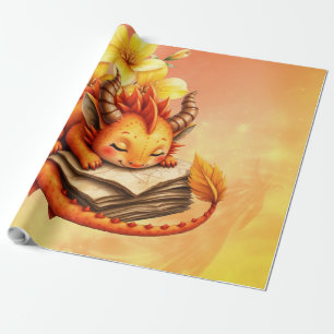 Der kleine mystische Drache. Geschenkpapier