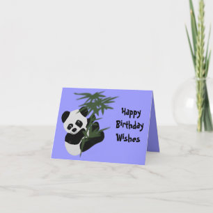 Der kleine Panda-Geburtstag wünscht sich Karte