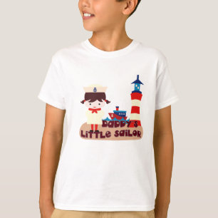 Der kleine Seemann des Vatis (brünettes Mädchen) T-Shirt