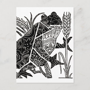 Der kleine Singfrosch Postkarte