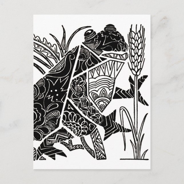 Der kleine Singfrosch Postkarte (Vorderseite)