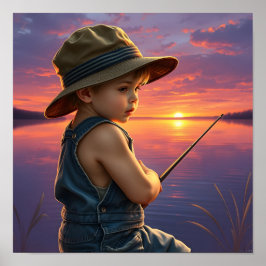 Der kleine Traum des Anglers Poster