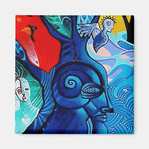 Der kleine Wald durch Gregory Gallo Magnet