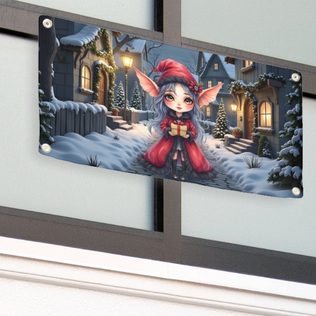 Der kleine Weihnachtsbote.  Banner (Äußeres Gebäude)