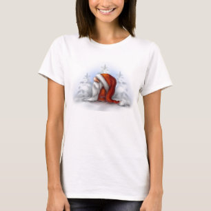 Der kleine Weihnachtsmann im Schnee T-Shirt