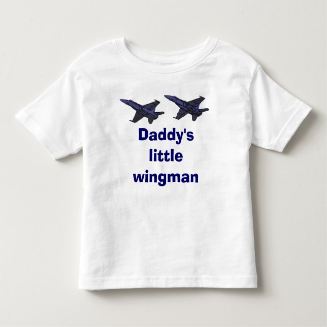 Der kleine Wingman des Vatis Kleinkind T-shirt (Vorderseite)