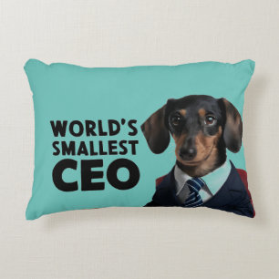 Der kleinste CEO der Welt, niedliche lustige Dacke Dekokissen