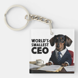 Der kleinste CEO der Welt, niedliche lustige Dacke Schlüsselanhänger