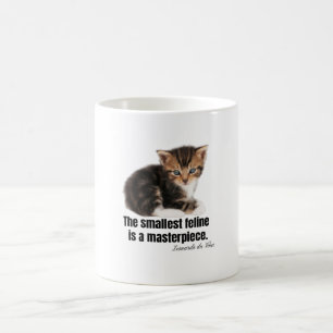 Der kleinste Feline ist ein Meisterwerk. Kaffeetasse