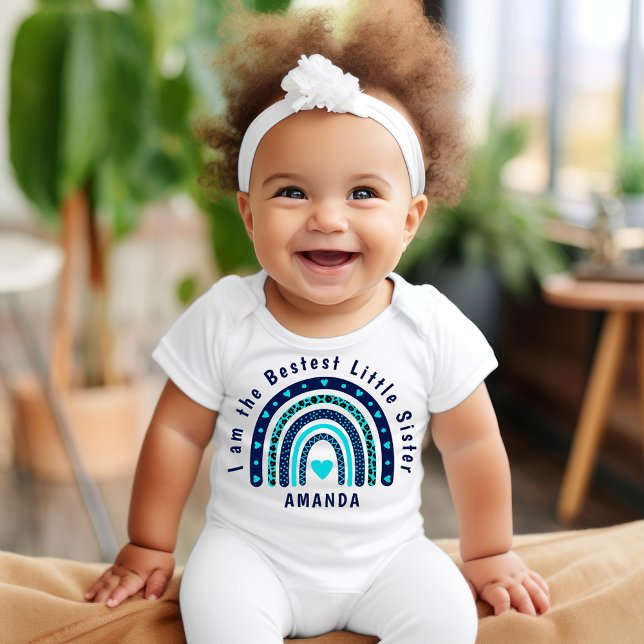 Der kleinste Sister Baby Jersey Bodysuit Baby Strampler (Von Creator hochgeladen)