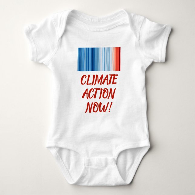 Der Klimawandel in der Welt Baby Strampler (Vorderseite)
