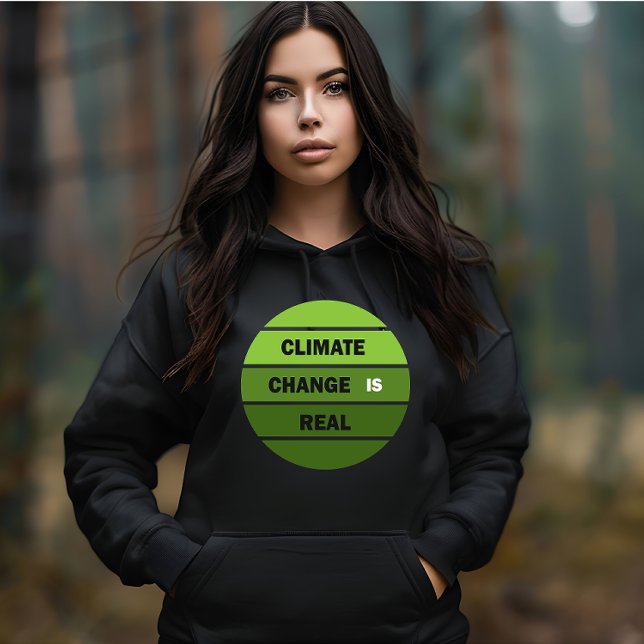 Der Klimawandel ist ein echtes Umweltbewusstsein Hoodie (Von Creator hochgeladen)