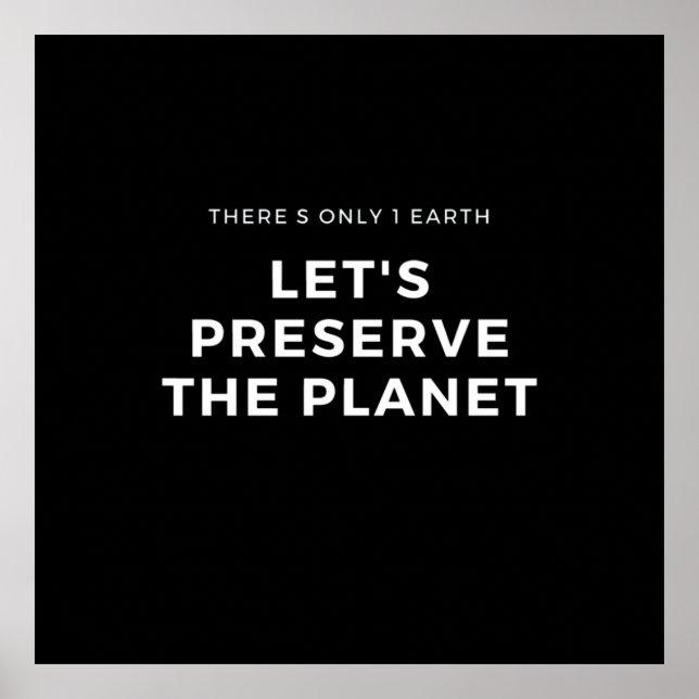 Der Klimawandel ist eine echte Notlage Poster (Vorne)