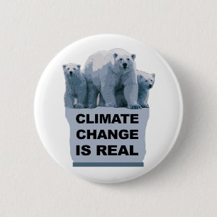 DER KLIMAWANDEL IST WIRKLICH BUTTON