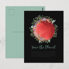 Der Klimawandel rettet den Planeten, den Tag der E Postkarte