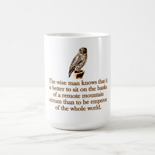 Der kluge Mann weiß Kaffeetasse