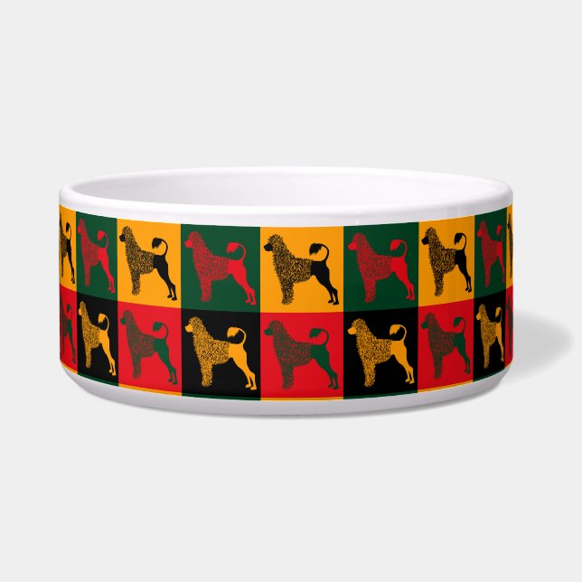 Der kluge portugiesische Wasserhund Napf (Vorderseite)