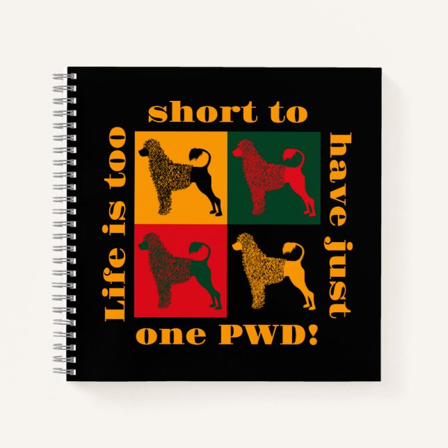 Der kluge portugiesische Wasserhund Notizbuch (Vorderseite)