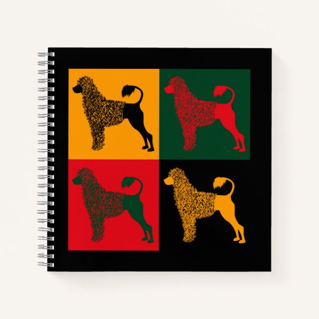 Der kluge portugiesische Wasserhund Notizbuch (Vorderseite)