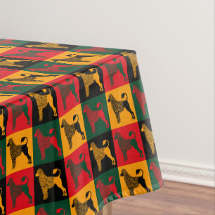 Der kluge portugiesische Wasserhund Tischdecke