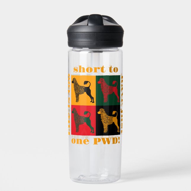 Der kluge portugiesische Wasserhund Trinkflasche (Vorderseite)