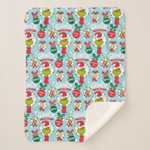 Der Knackpunkt   Happy Wholidays Pattern Sherpadecke