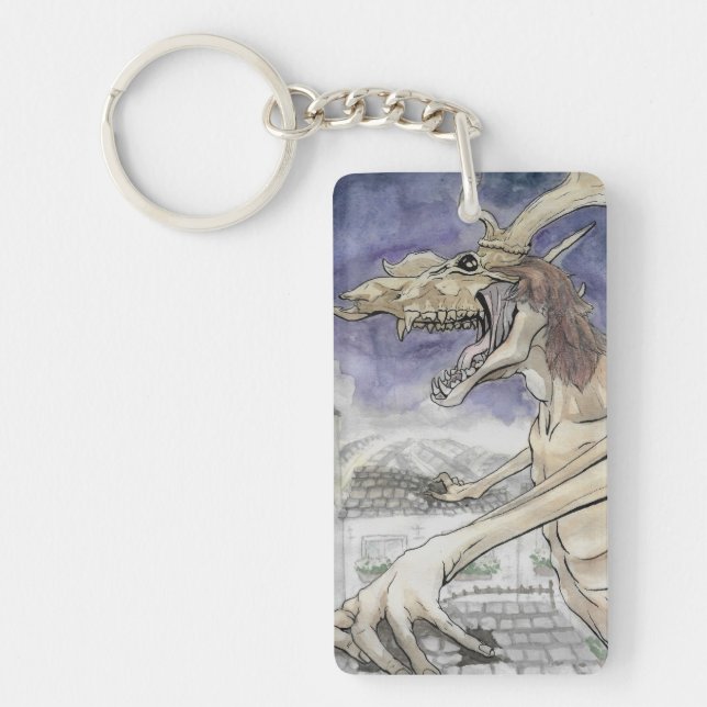 Der Knochen Wendigo Schlüsselanhänger (Vorderseite)