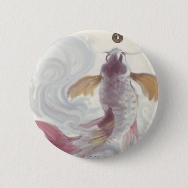 Der Knopf Reichtum Hungerkatze Button (Vorderseite)