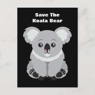 Der Koala-Bär gerettet Postkarte