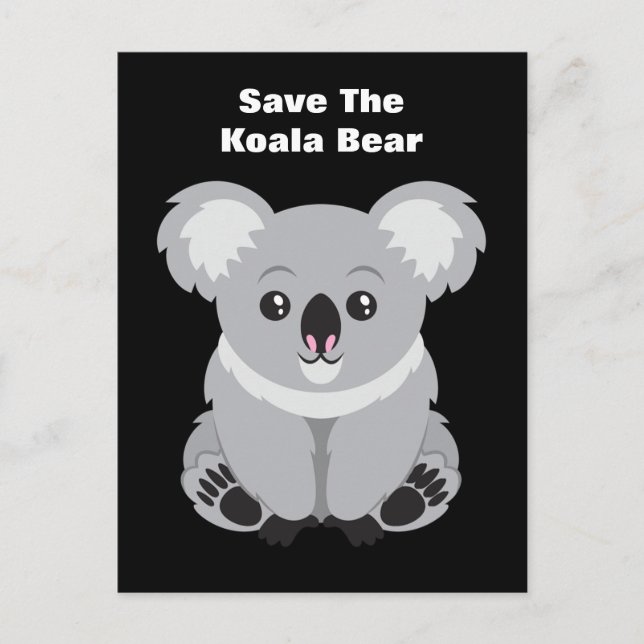 Der Koala-Bär gerettet Postkarte (Vorderseite)