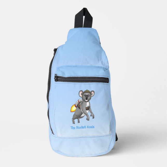 Der Koalas Jetpack-Flug Crossbody Bag (Vorderseite)