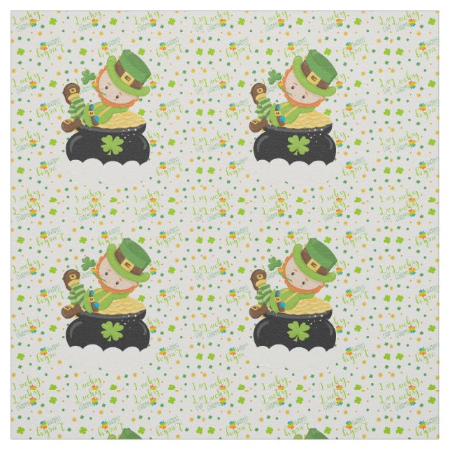 Der Kobold St.-Paddys Stoff (Muster)