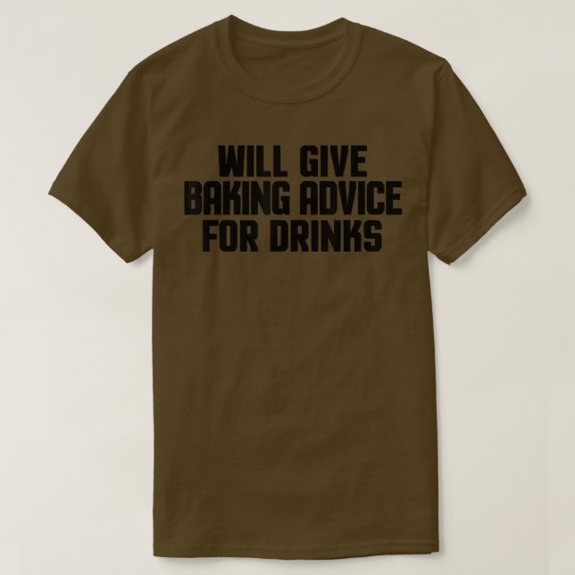 Der Koch "Funny Baker" gibt Ihnen Tipps für Ihre G T-Shirt (Design vorne)