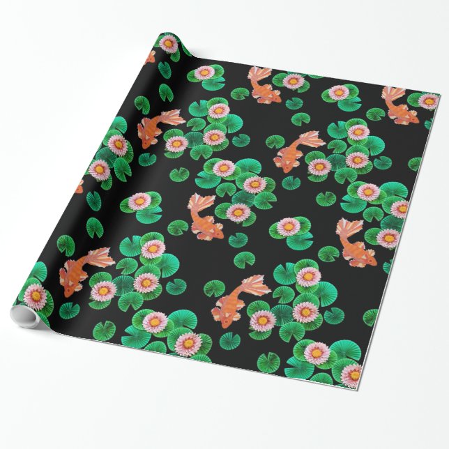 Der Koi-Papierteich Geschenkpapier (Ungerollt)