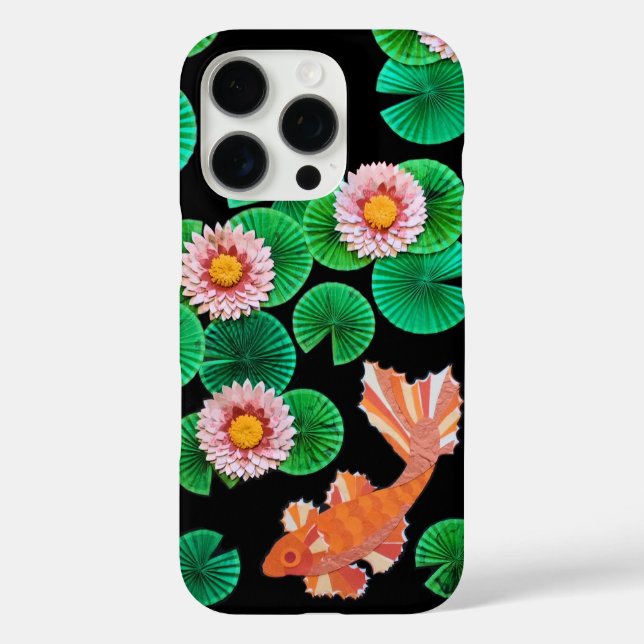 Der Koi-Papierteich iPhone 16 Pro Hülle (Rückseite)