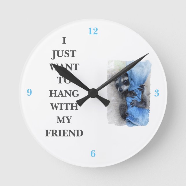 Der Kokon Runde Wanduhr (Vorderseite)