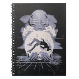 Der Kollaps - Techno-Dystopian Streetwear Design Notizblock